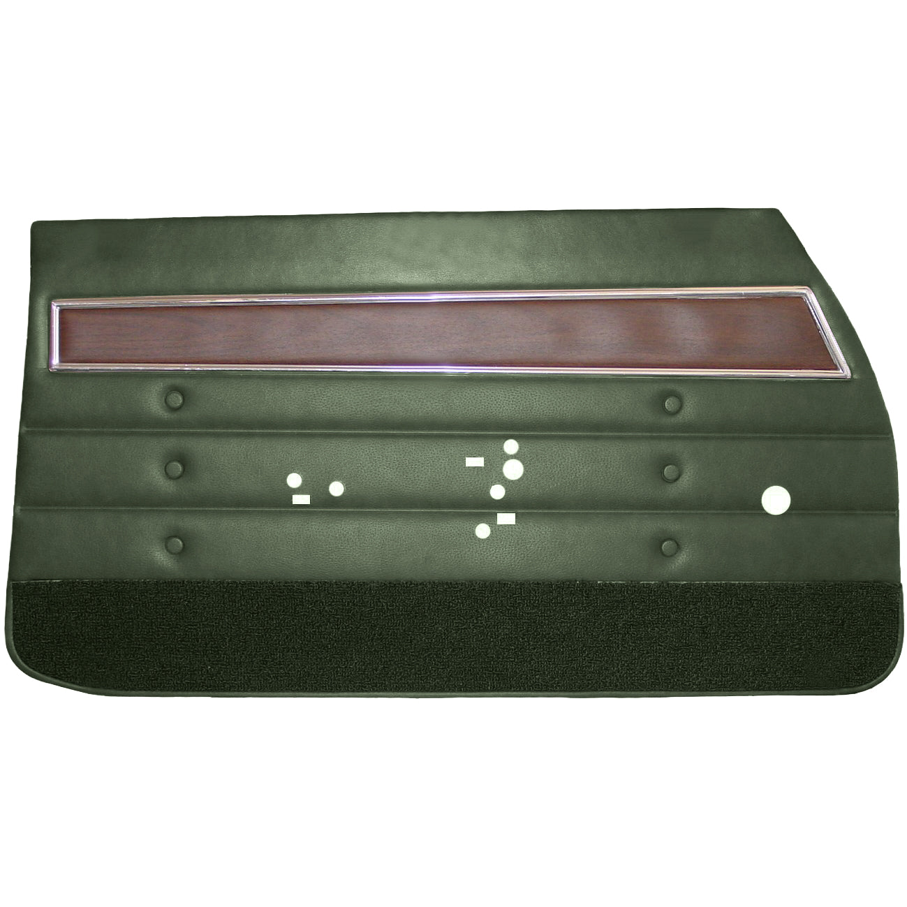 72 CUTLASS 'S'/442 SPORTS COUPE FRONT DOOR PANELS (UNASSEMBLED) - GREEN