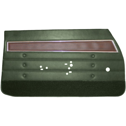 72 CUTLASS 'S'/442 SPORTS COUPE FRONT DOOR PANELS (UNASSEMBLED) - GREEN