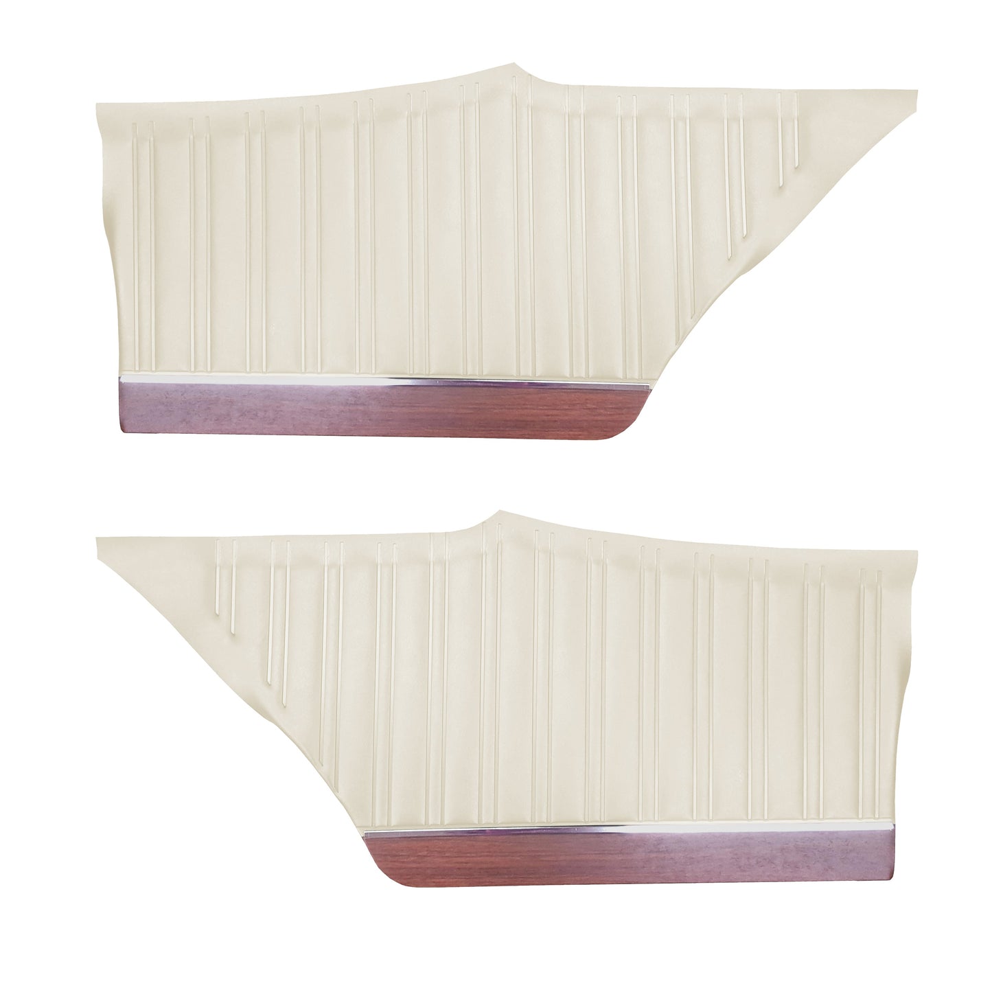 73 SATELLITE SEBRING PLUS HARDTOP REAR UPPER PANELS (COLOGNE GRAIN) - WHITE