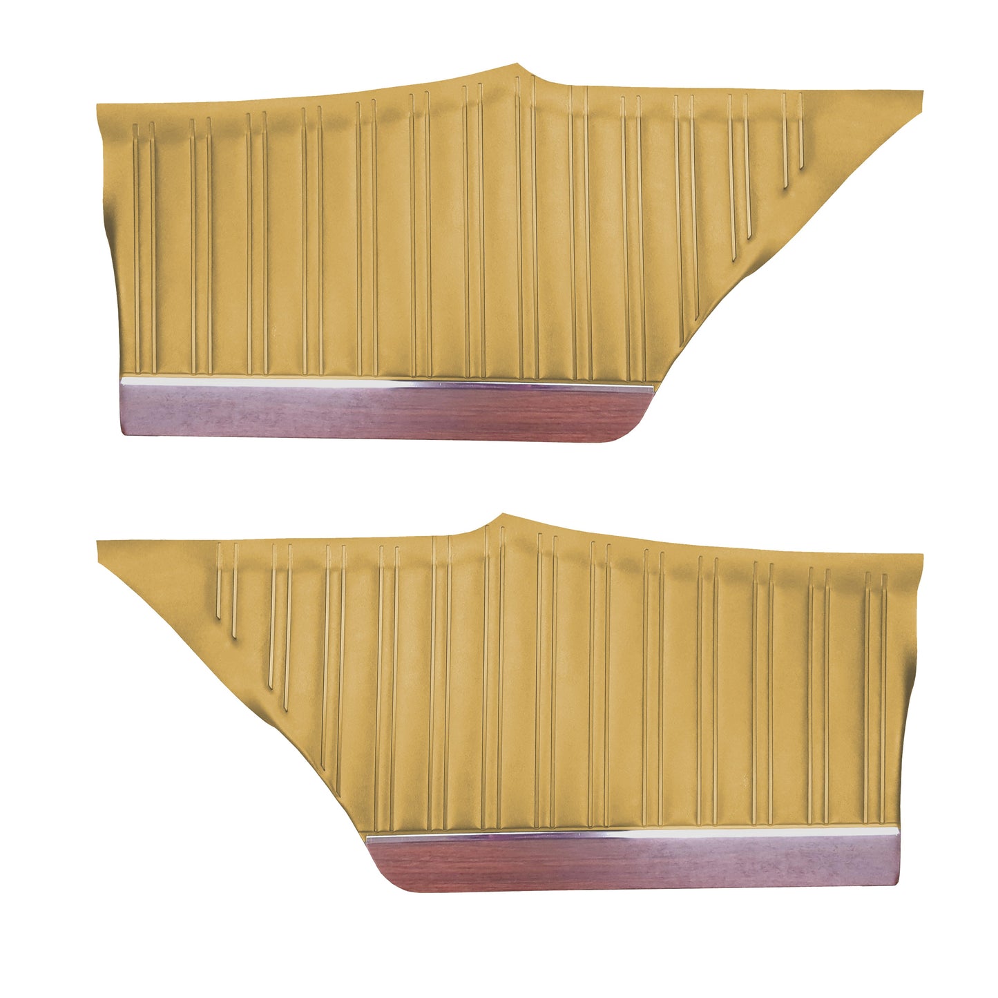 73 SATELLITE SEBRING PLUS HARDTOP REAR UPPER PANELS (COLOGNE GRAIN) - LSRM HONEY GOLD