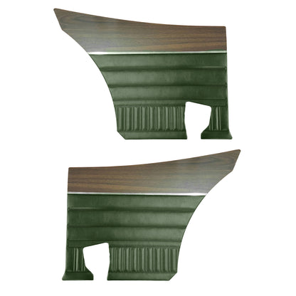 74 DUSTER/DART SPORT FASTBACK REAR PANELS - JADE GREEN