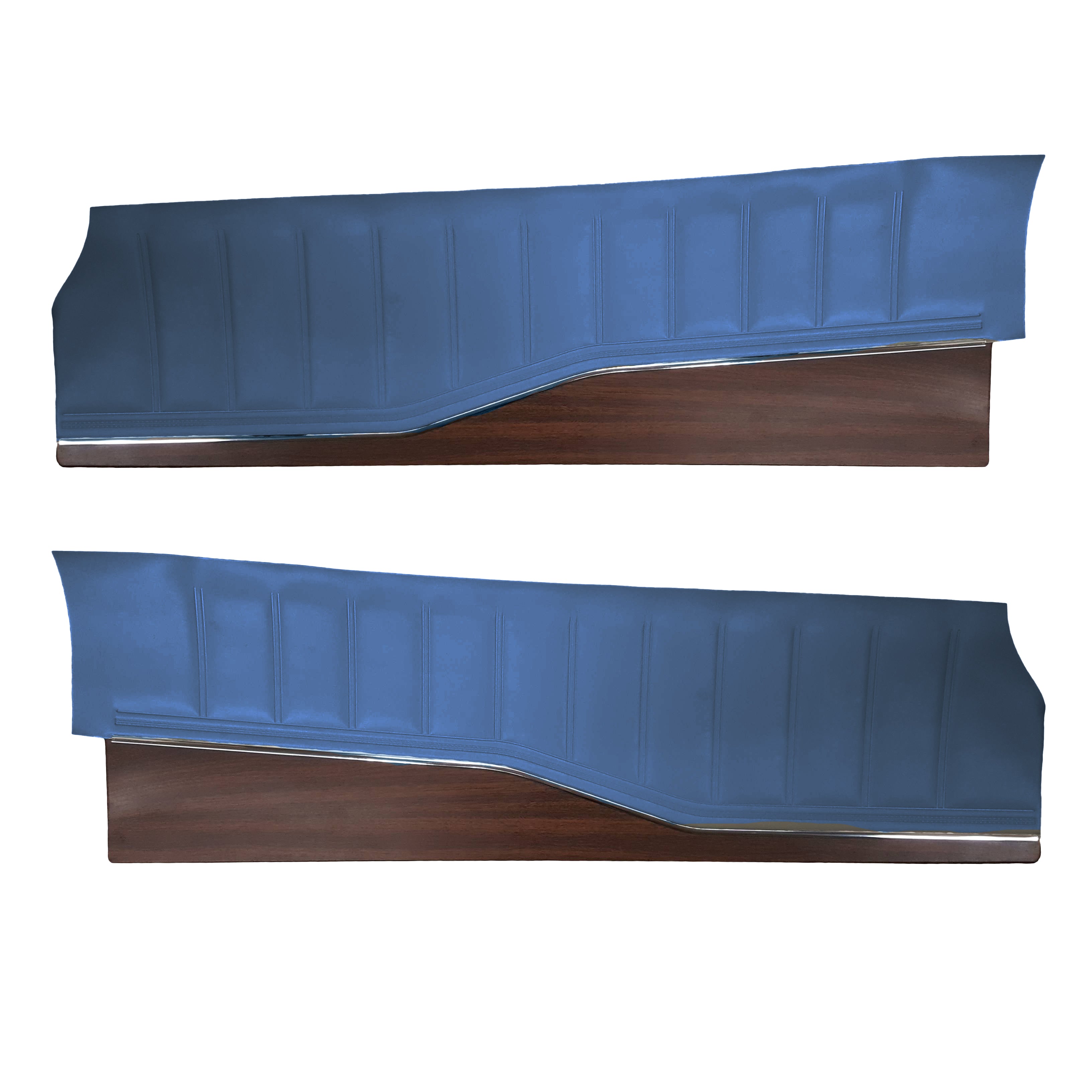 1974 Charger/Charger Se Upper Door Panels - Lagoon Blue
