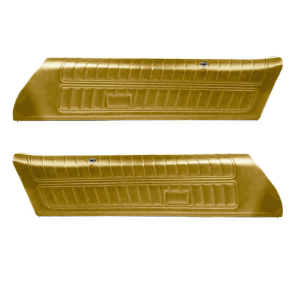 77 CAMARO "STANDARD" UPPER DOOR PANELS (PRE-ASSEMBLED ) - BUCKSKIN