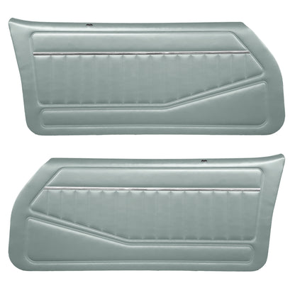 81 CAMARO "STANDARD" DOOR PANELS (PRE-ASSEMBLED) - SILVER