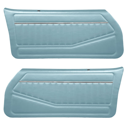 79 CAMARO "STANDARD" DOOR PANELS (PRE-ASSEMBLED) - BLUE