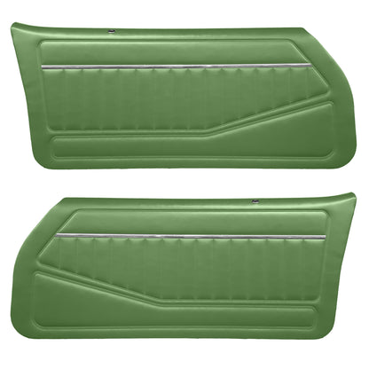 78 CAMARO "STANDARD" DOOR PANELS (PRE-ASSEMBLED) - GREEN