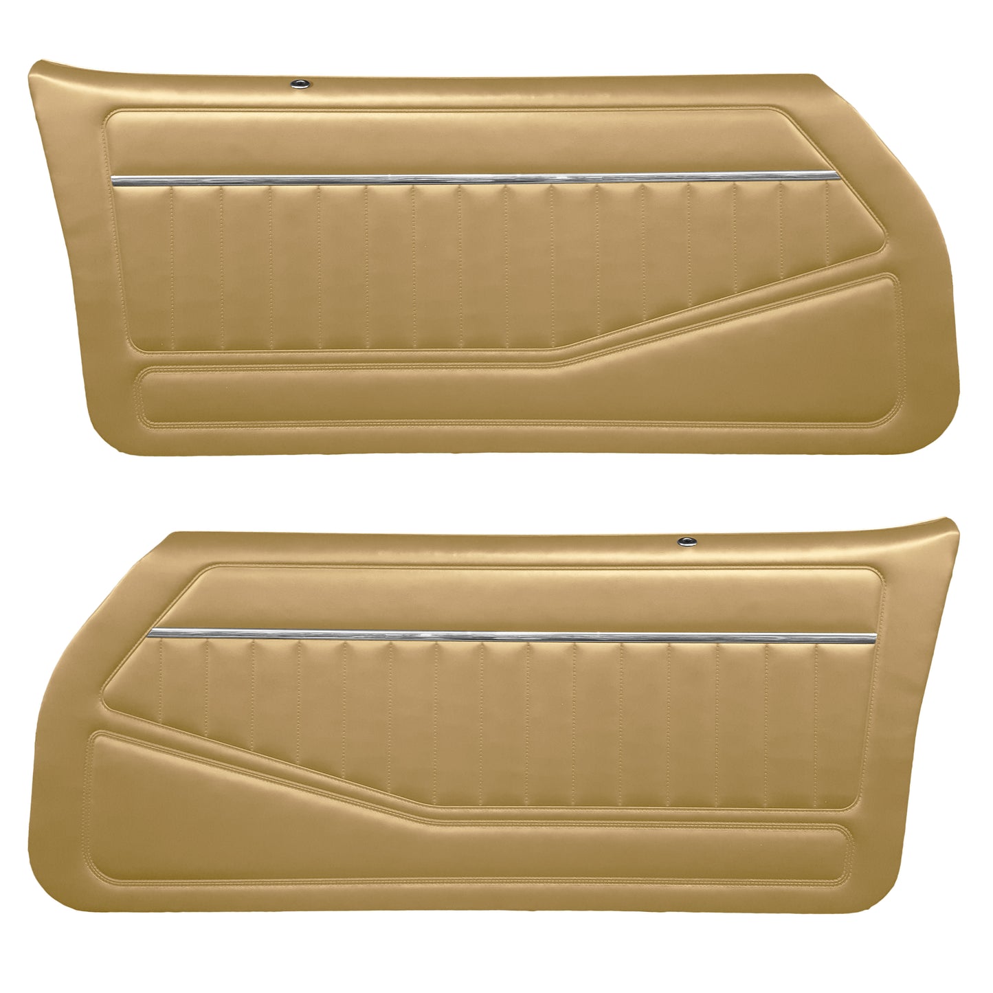 81 CAMARO "STANDARD" DOOR PANELS (PRE-ASSEMBLED) - CAMEL TAN
