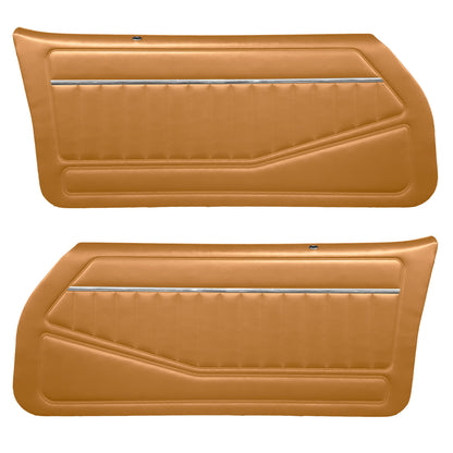 78-80 CAMARO "STANDARD" DOOR PANELS (PRE-ASSEMBLED) - CAMEL TAN