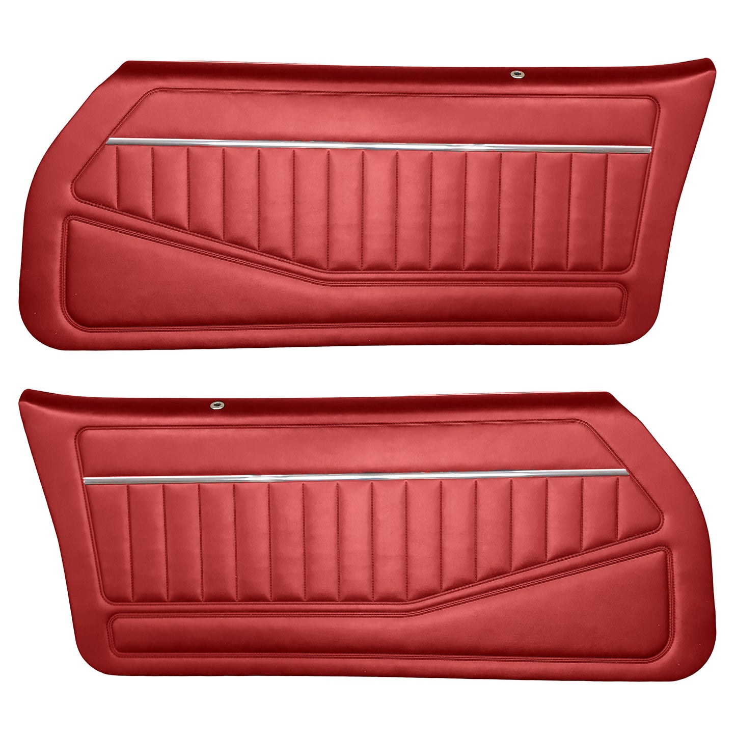 81 FIREBIRD/TRANS AM "STANDARD" DOOR PANELS (PRE-ASSEMBLED) - RED