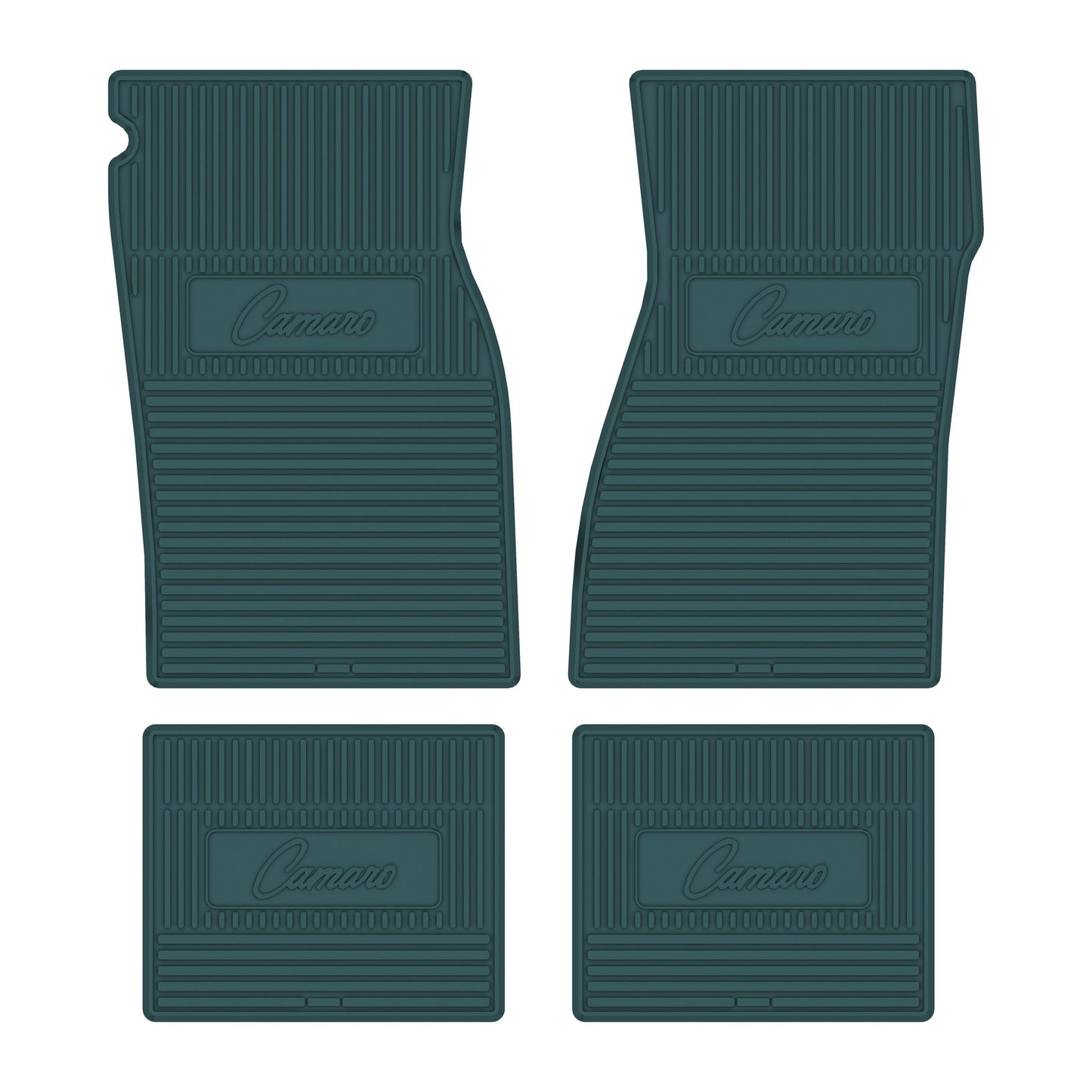 67-69 CHEVROLET 'CAMARO' FLOOR MATS - AQUA