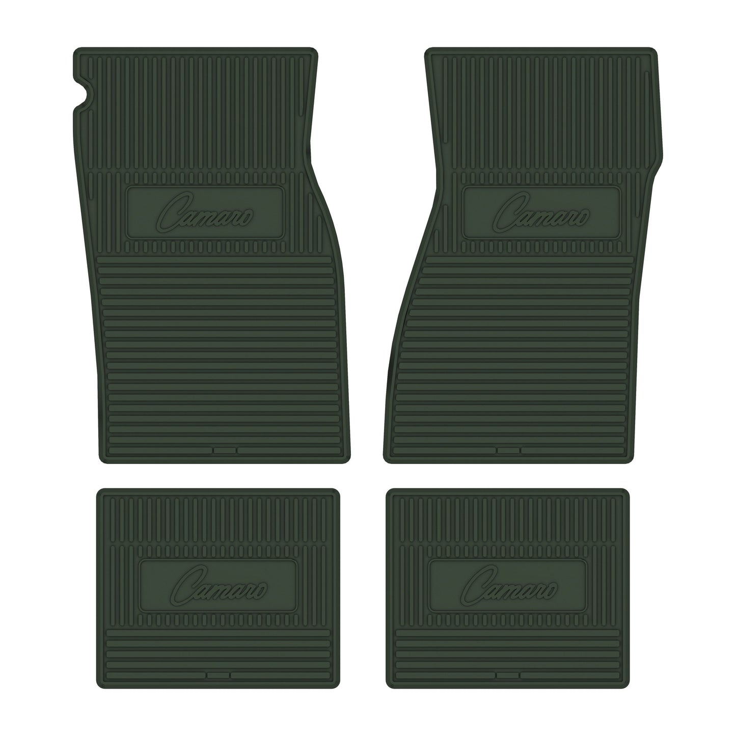 67-69 CHEVROLET 'CAMARO' FLOOR MATS - GREEN