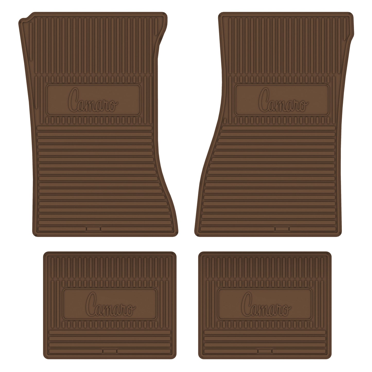 70-74 CHEVROLET 'CAMARO' FLOOR MATS - SADDLE