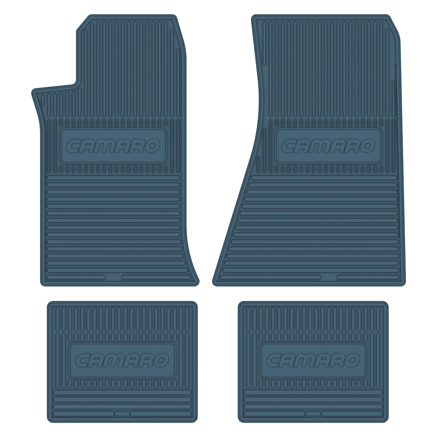 82-92 CHEVROLET 'CAMARO' FLOOR MATS - MEDIUM BLUE