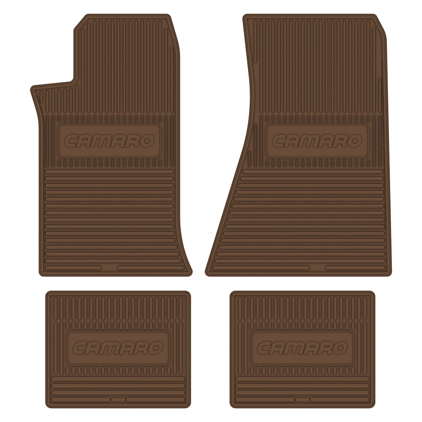 82-92 CHEVROLET 'CAMARO' FLOOR MATS - SADDLE