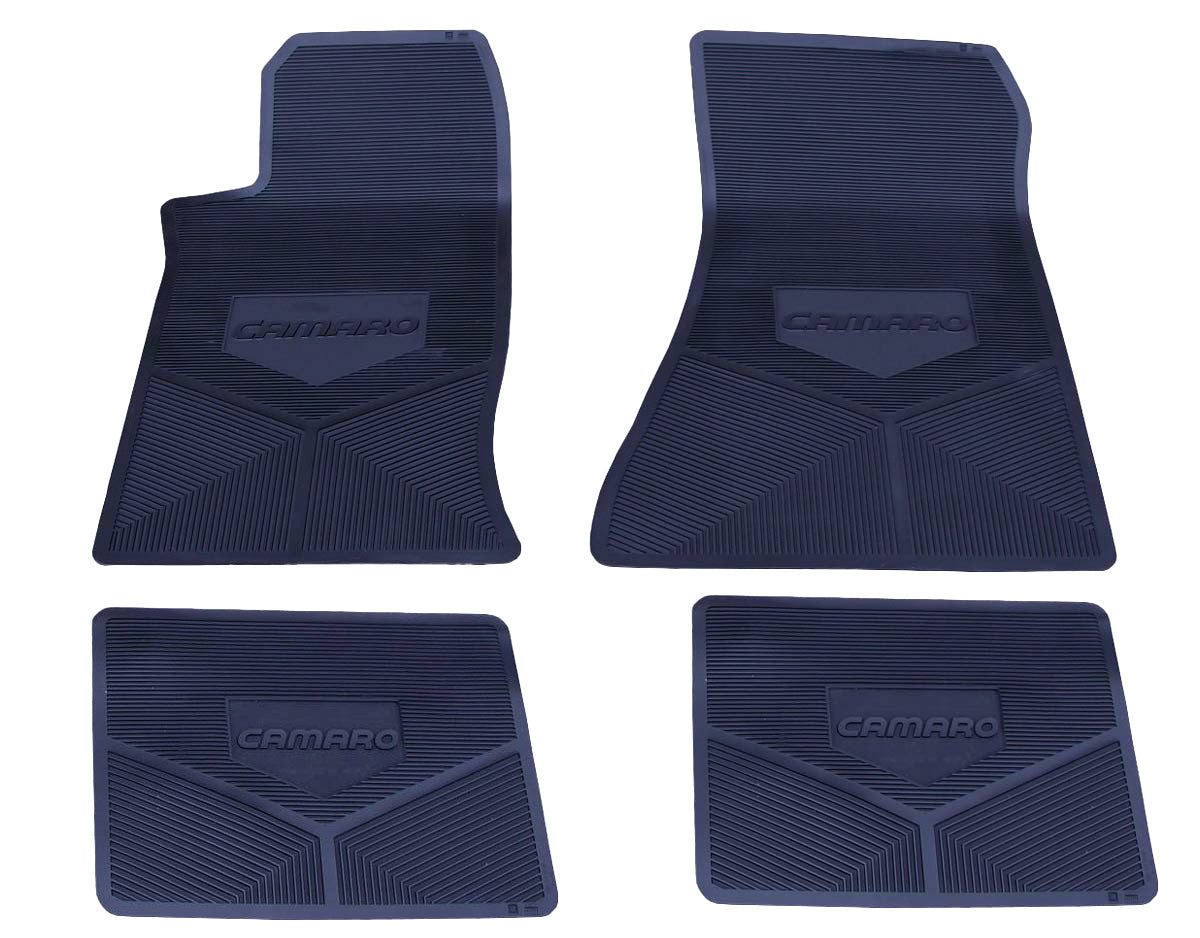 85/92 CAMARO VINYL FLOOR MATS- DARK BLUE