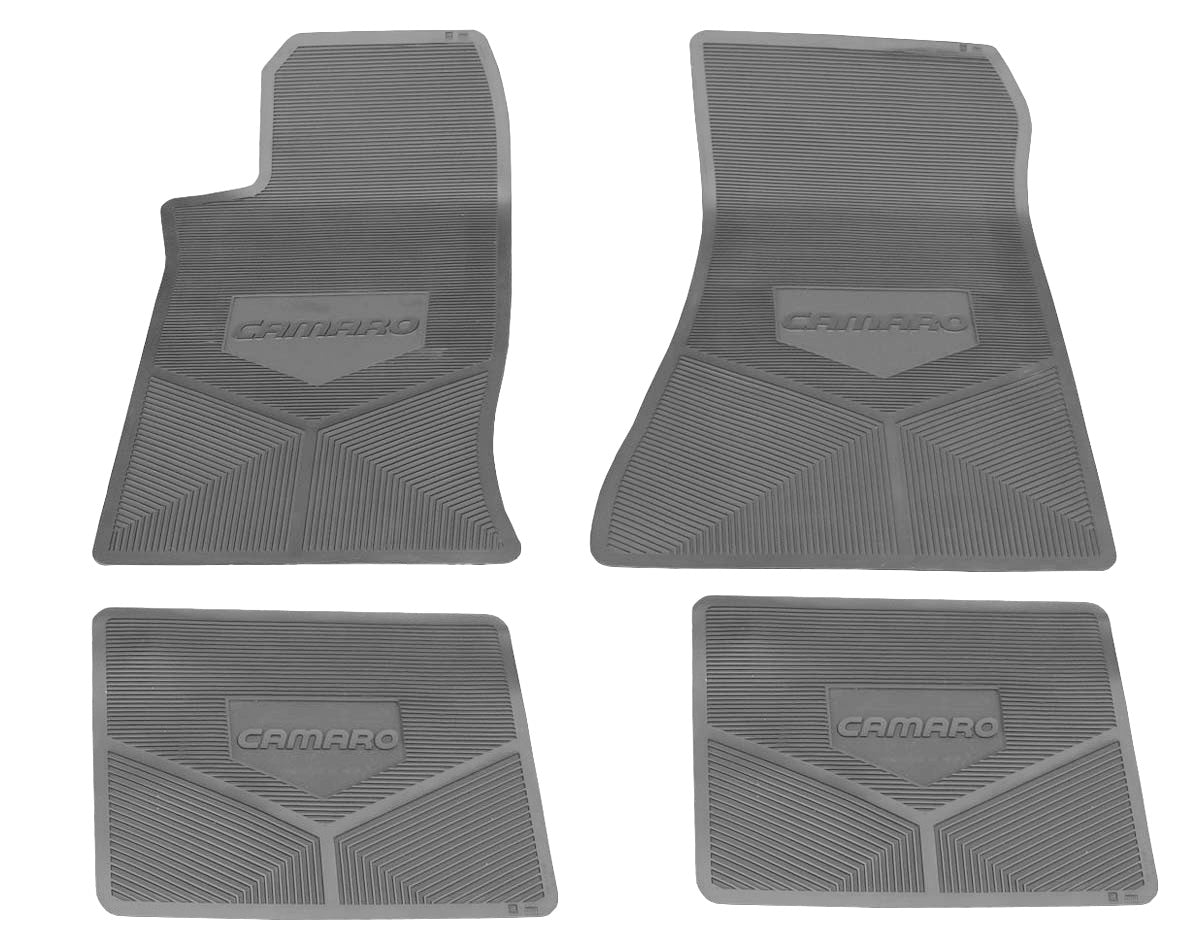 85/92 CAMARO VINYL FLOOR MATS- GRAY