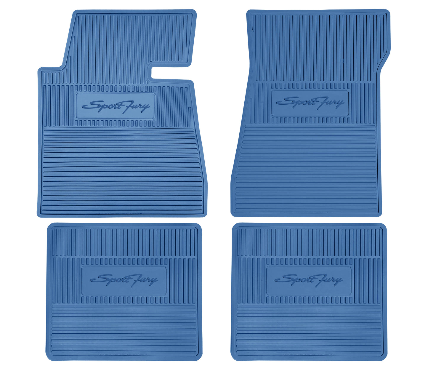 62-64 'SPORT FURY' FLOOR MATS W/ AUTOMATIC TRANSMISSION - MEDIUM BLUE