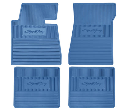 62-64 'SPORT FURY' FLOOR MATS W/ AUTOMATIC TRANSMISSION - MEDIUM BLUE