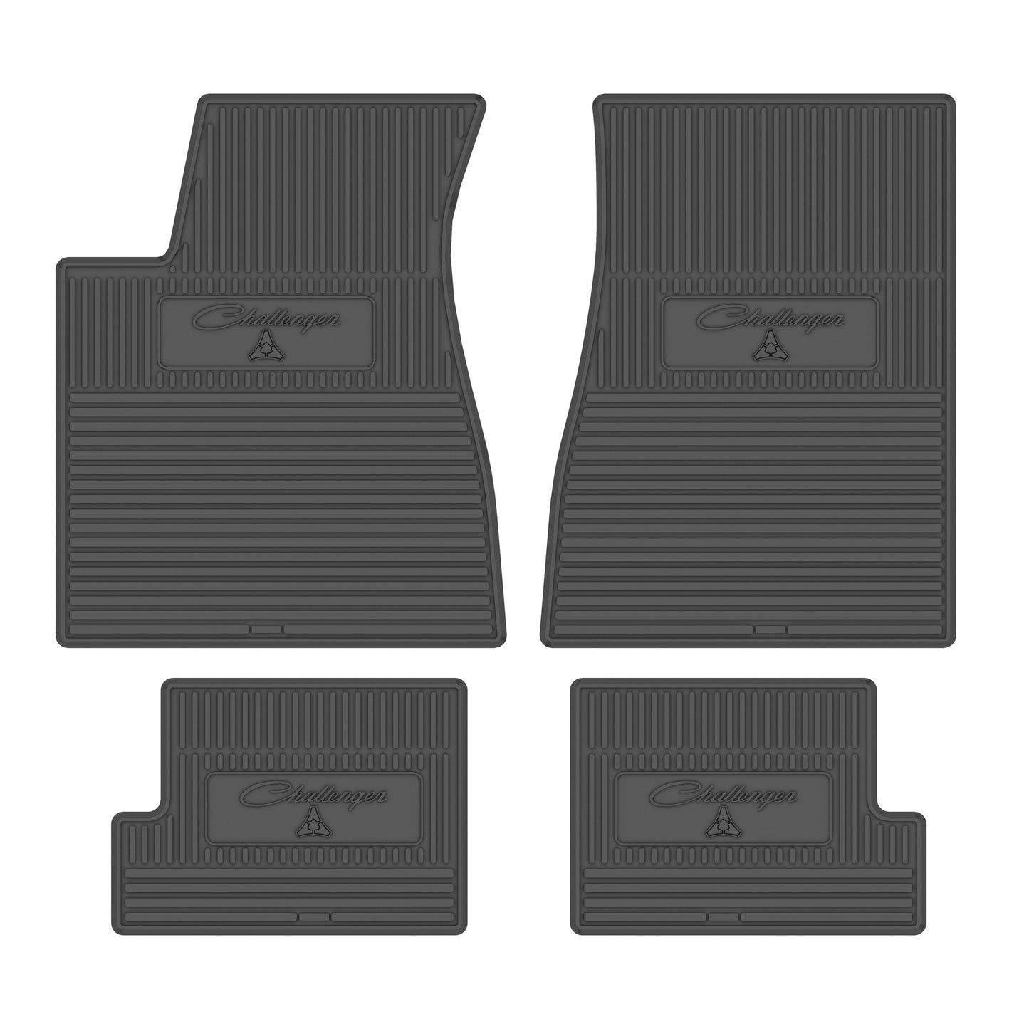 70/74 CHALLENGER AUTOMATIC VINYL FLOORMATS - GREY