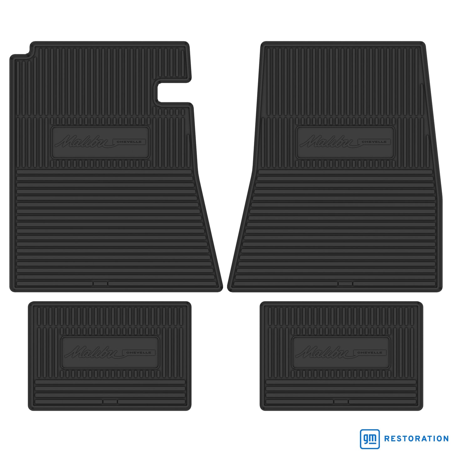 65 CHEVROLET 'CHEVELLE MALIBU' FLOOR MATS - BLACK