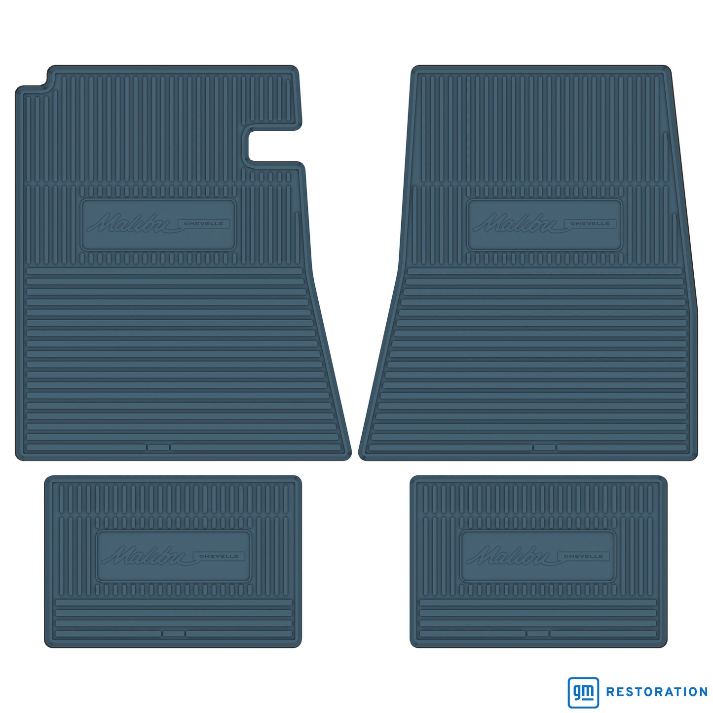 65 CHEVROLET 'CHEVELLE MALIBU' FLOOR MATS - MEDIUM BLUE