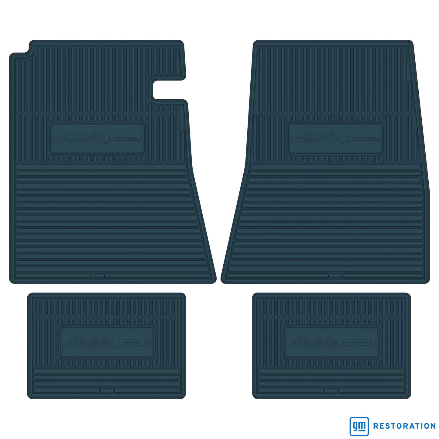 65 CHEVROLET 'CHEVELLE MALIBU' FLOOR MATS - TURQUOISE