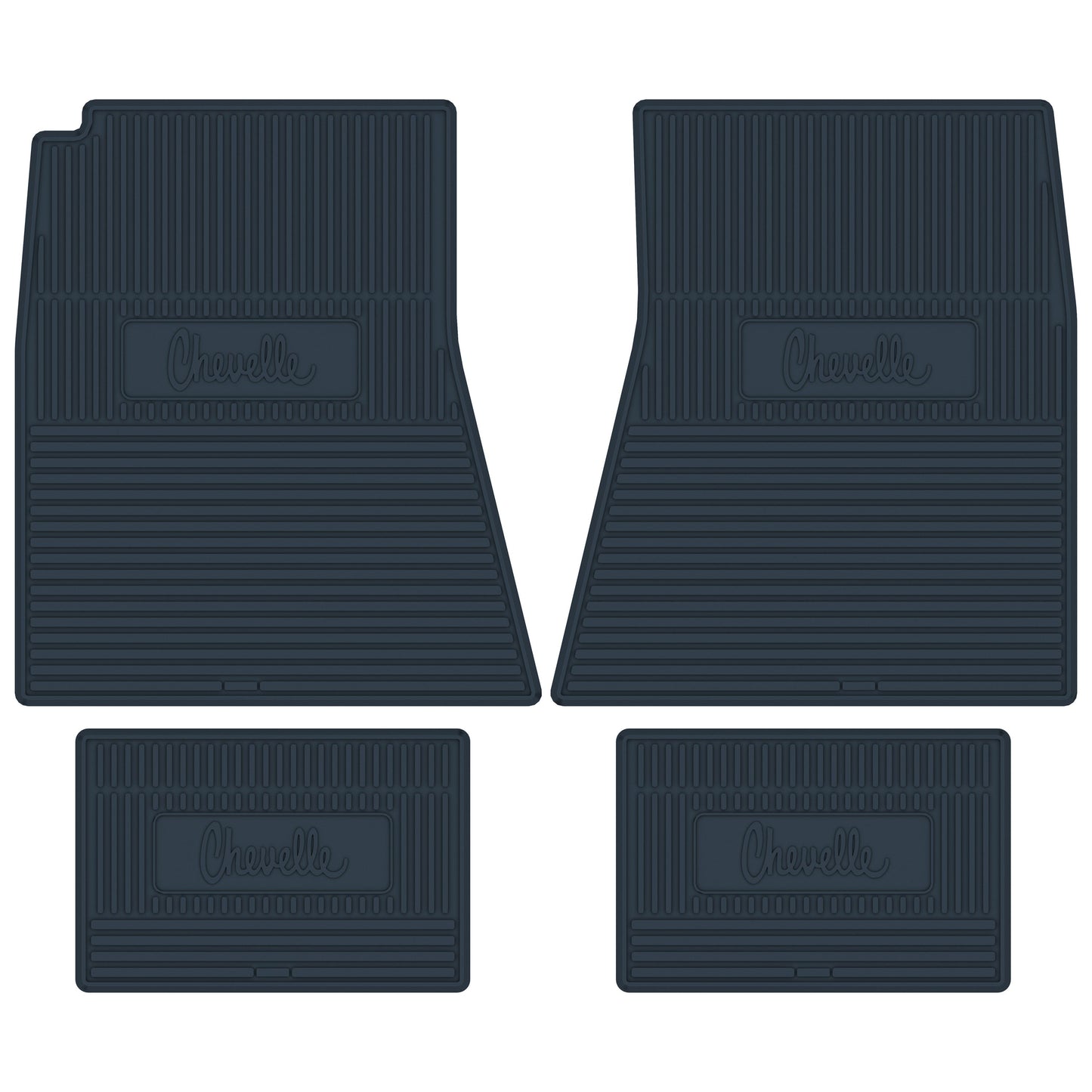 70-72 CHEVROLET 'CHEVELLE' FLOOR MATS - DARK BLUE