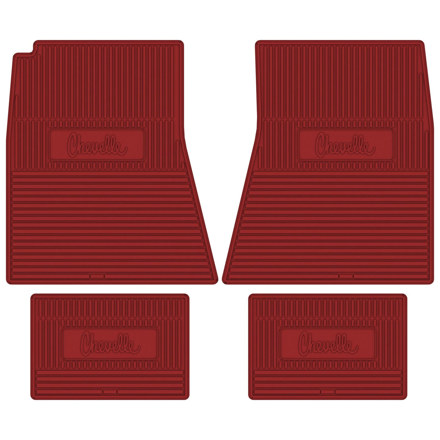 70-72 CHEVROLET 'CHEVELLE' FLOOR MATS - RED