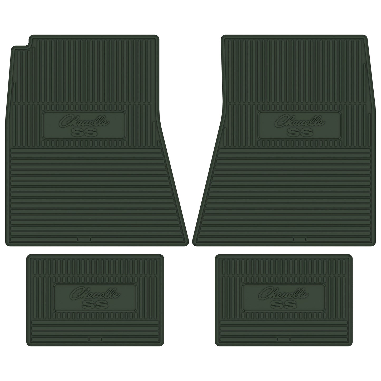 68-69 CHEVROLET 'CHEVELLE SS' FLOOR MATS - GREEN
