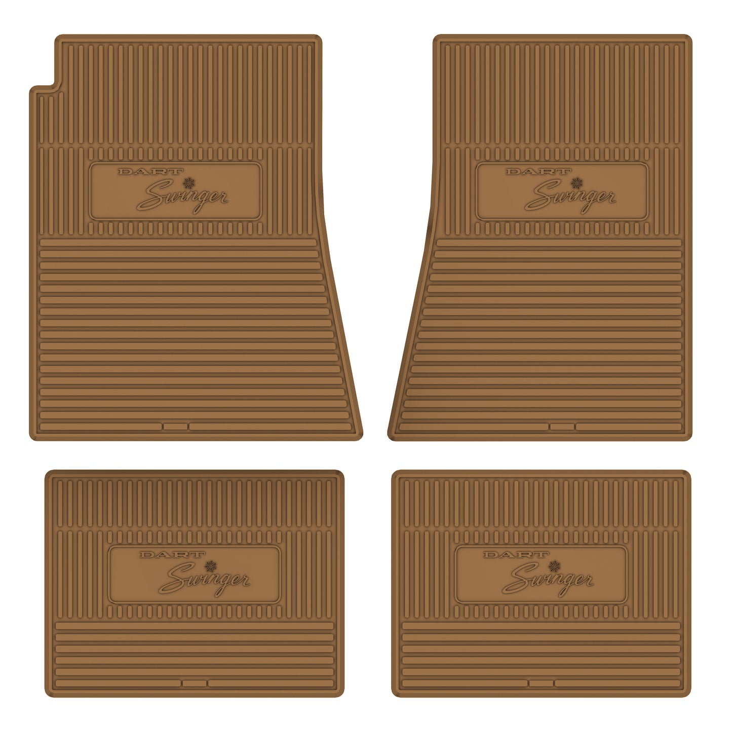 69-76 DODGE 'DART SWINGER' FLOOR MATS W/ AUTOMATIC TRANSMISSION - GOLD