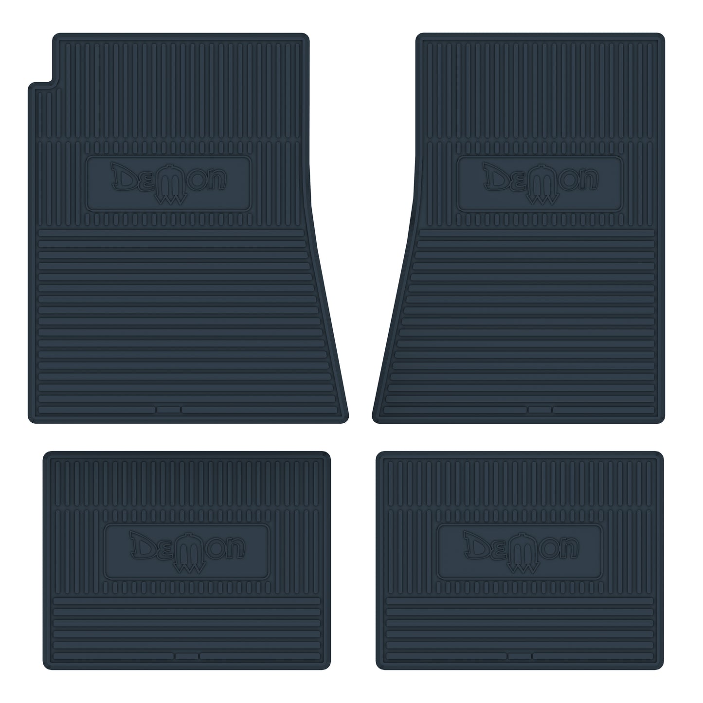 71-72 DODGE 'DEMON' FLOOR MATS W/ AUTOMATIC TRANSMISSION - DARK BLUE