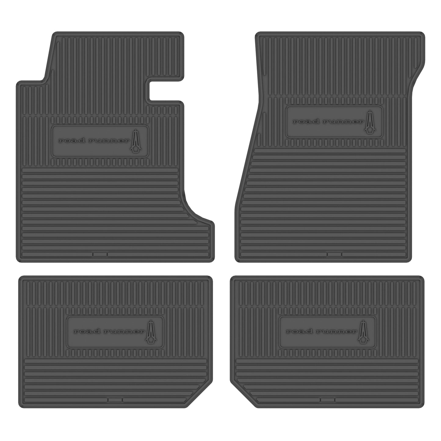 68/70 ROADRUNNER VINYL FLOORMATS 4-SPEED - GREY