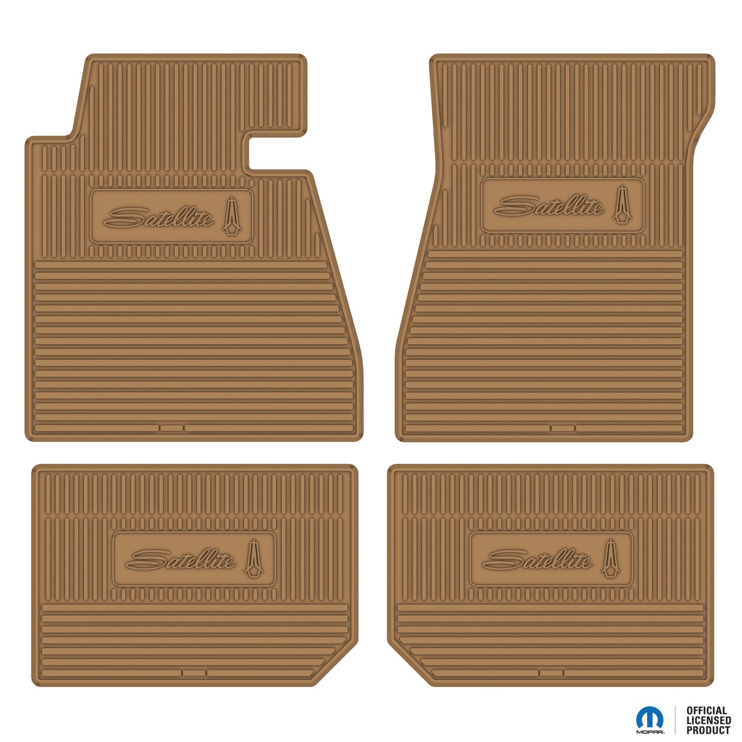 66 PLYMOUTH 'SATELLITE' FLOOR MATS W/ AUTOMATIC TRANSMISSION - GOLD