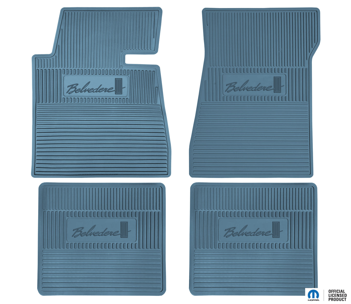 65 PLYMOUTH 'BELVEDERE II' FLOOR MATS W/ AUTOMATIC TRANSMISSION - MEDIUM BLUE