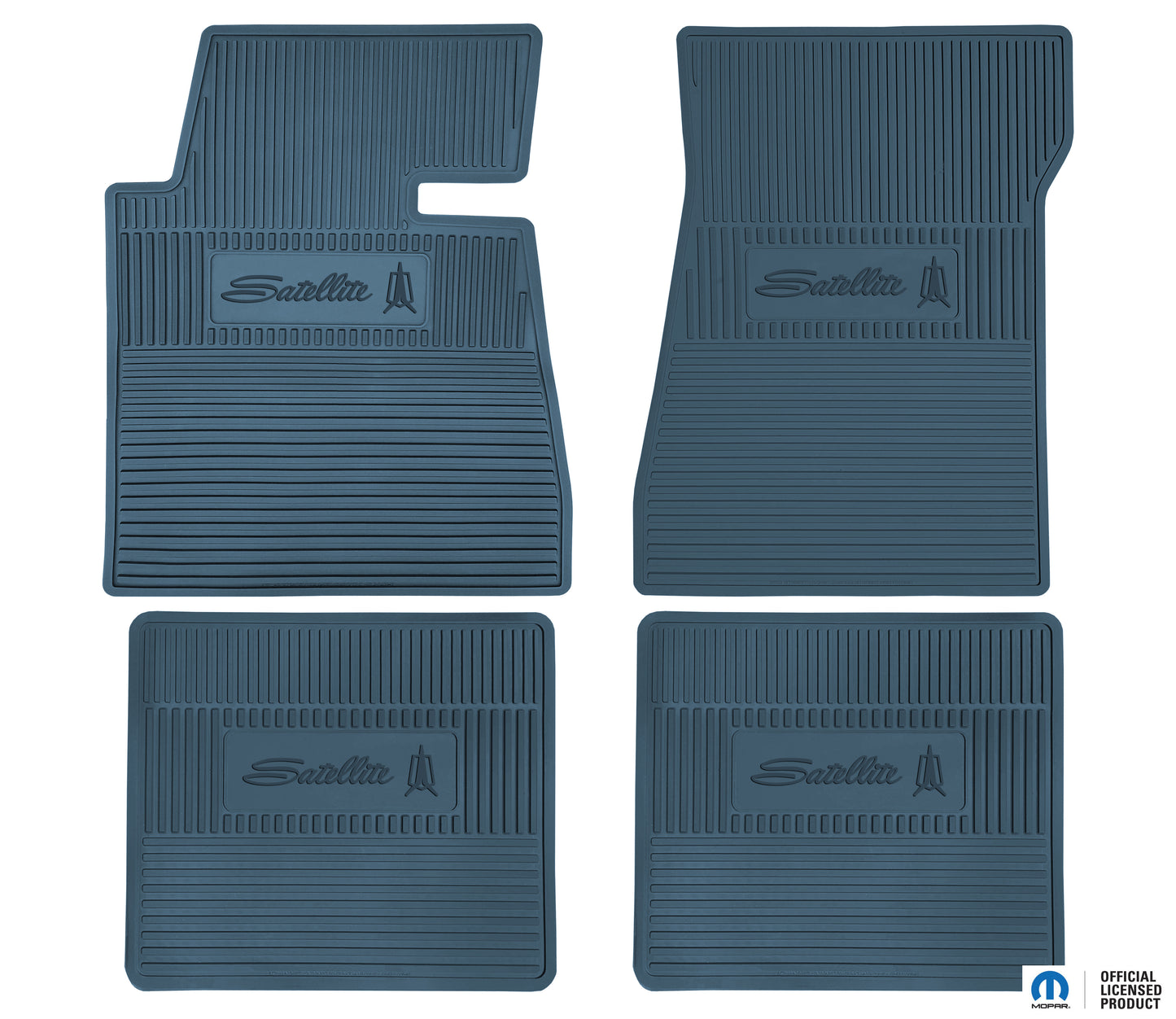65 PLYMOUTH 'SATELLITE' FLOOR MATS W/ AUTOMATIC TRANSMISSION - MEDIUM BLUE
