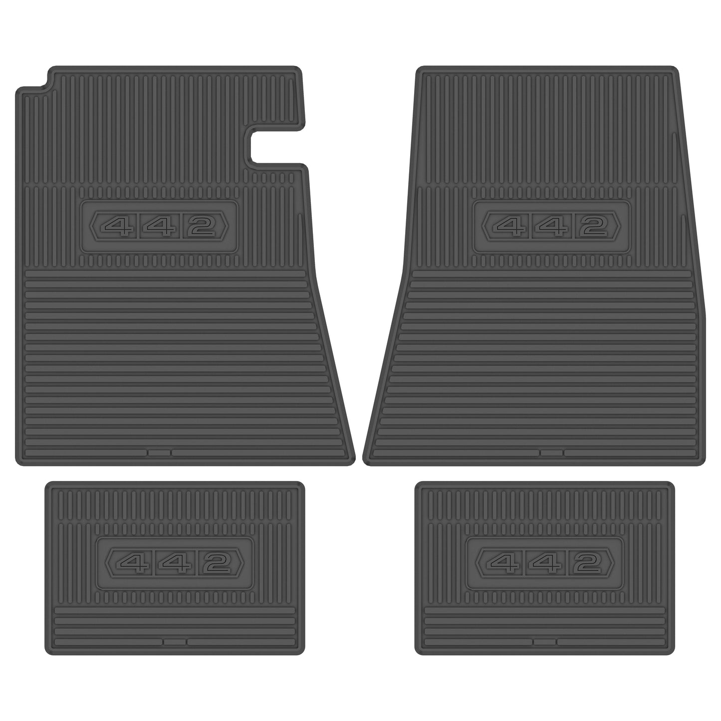 64-67 OLDSMOBILE '442' FLOOR MATS - BLACK