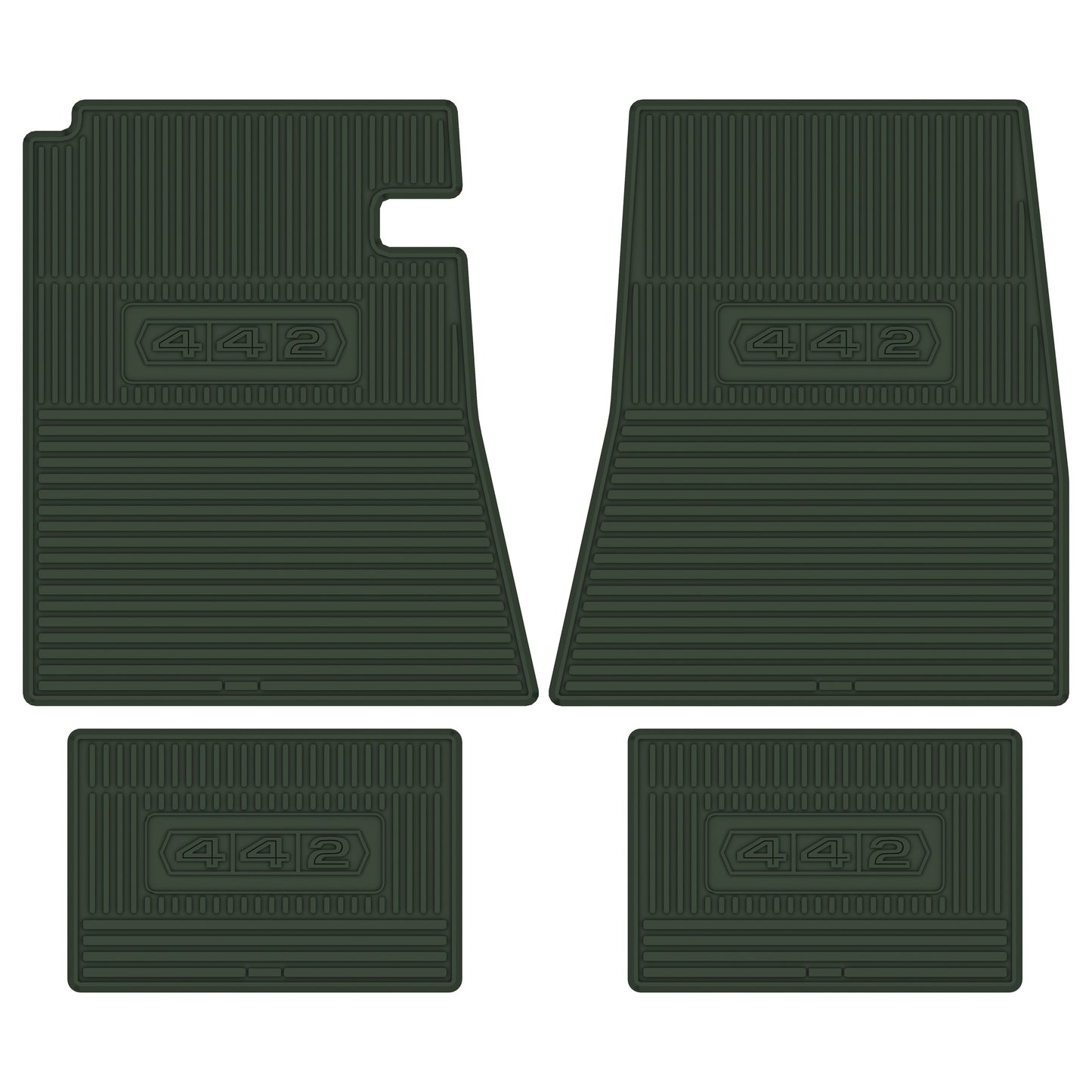 64-67 OLDSMOBILE '442' FLOOR MATS - GREEN
