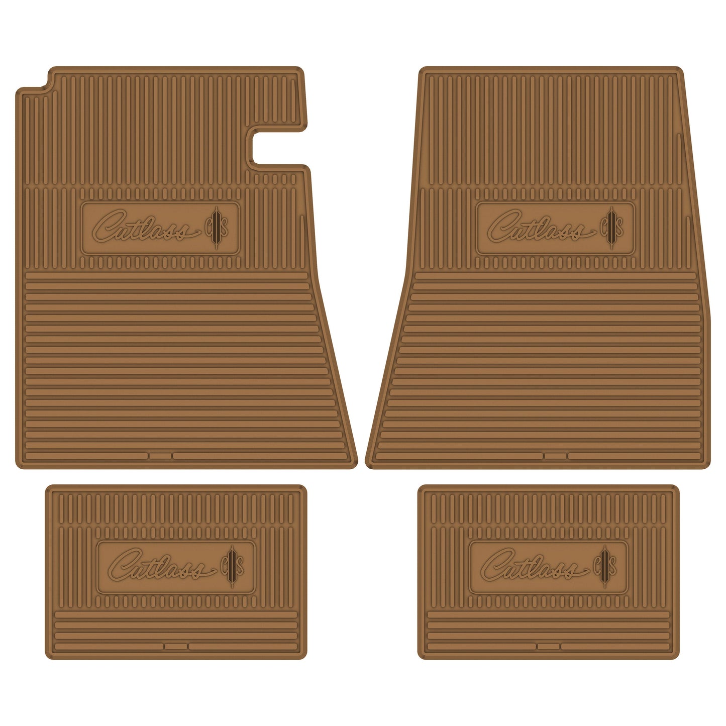 66-67 OLDSMOBILE 'CUTLASS SUPREME' FLOOR MATS - GOLD