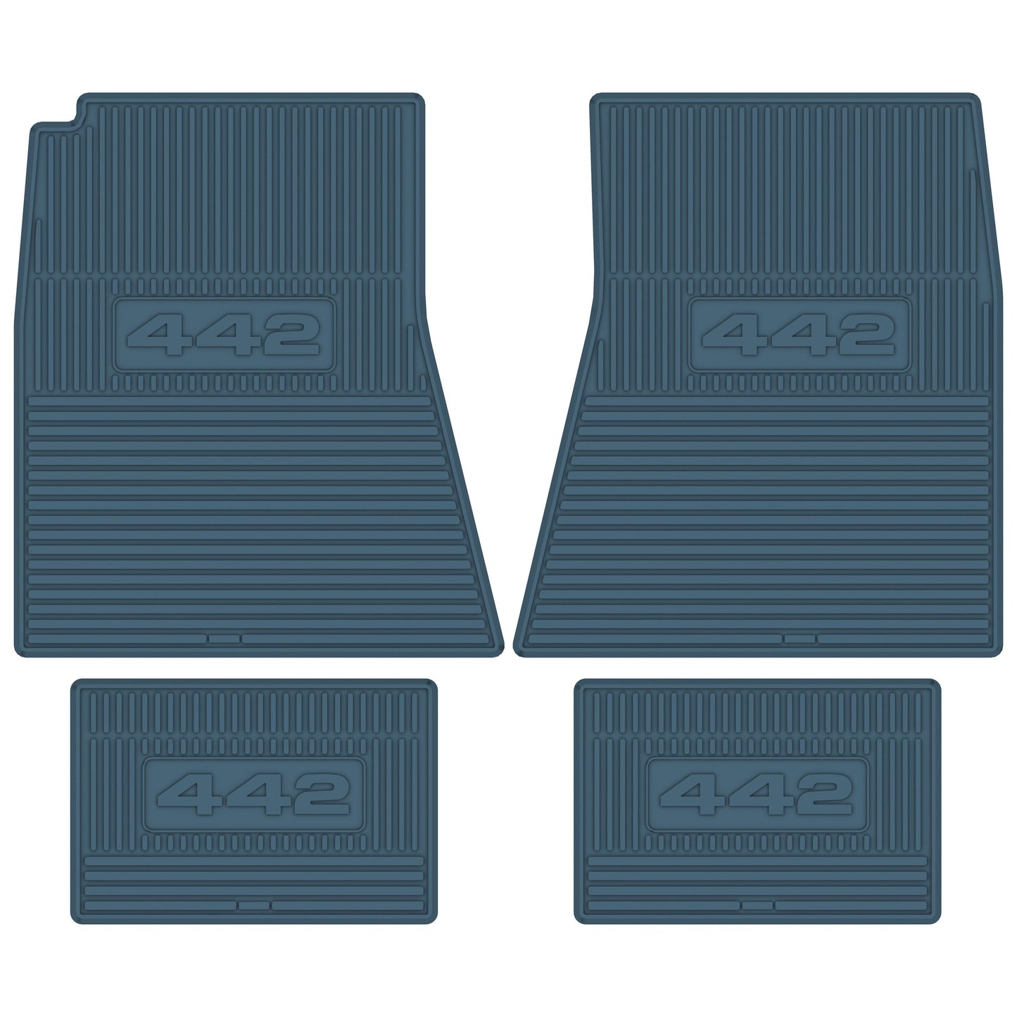 68 OLDSMOBILE '442' FLOOR MATS - MEDIUM BLUE