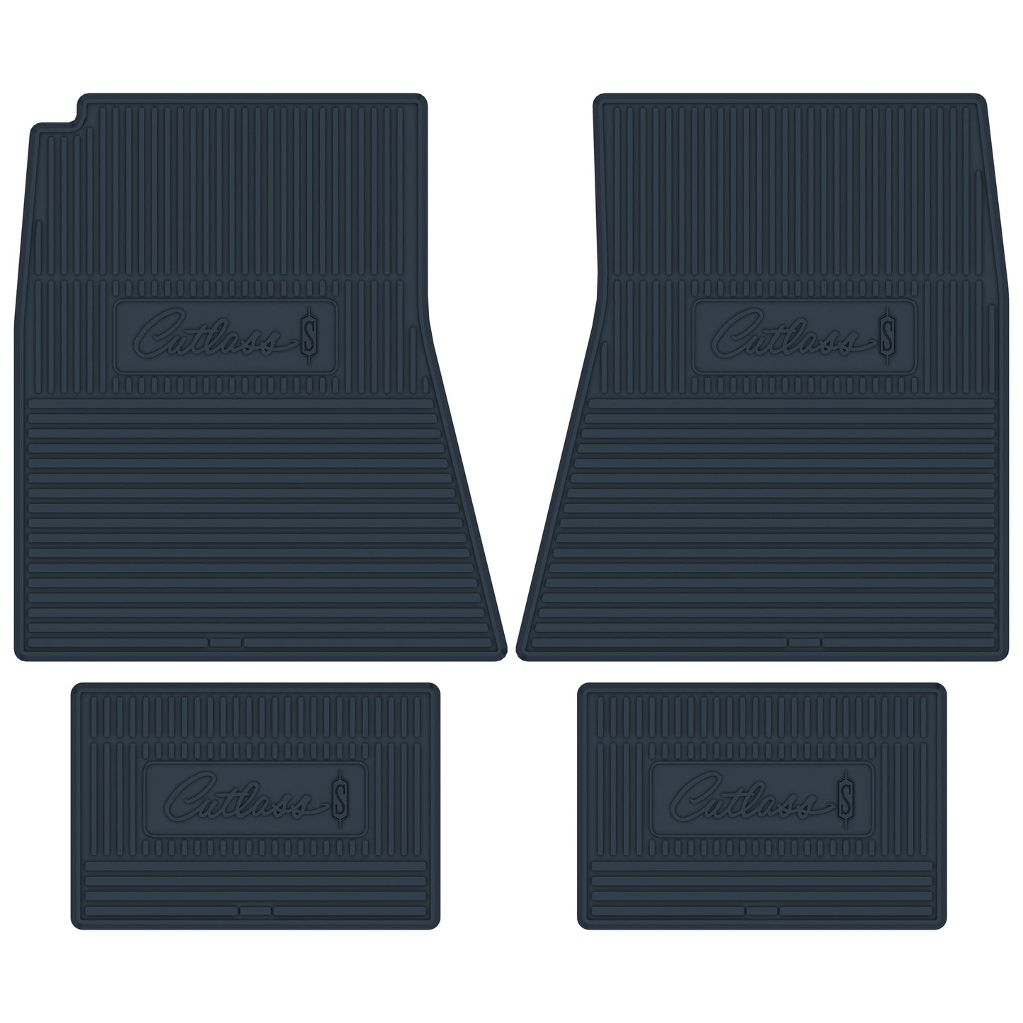 68-69 OLDSMOBILE 'CUTLASS S' FLOOR MATS - DARK BLUE