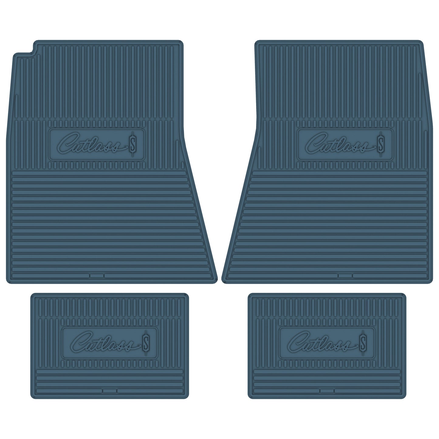 68-69 OLDSMOBILE 'CUTLASS S' FLOOR MATS - MEDIUM BLUE