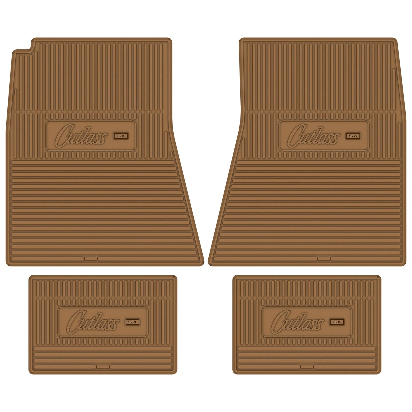 70 OLDSMOBILE 'CUTLASS SX' FLOOR MATS - GOLD