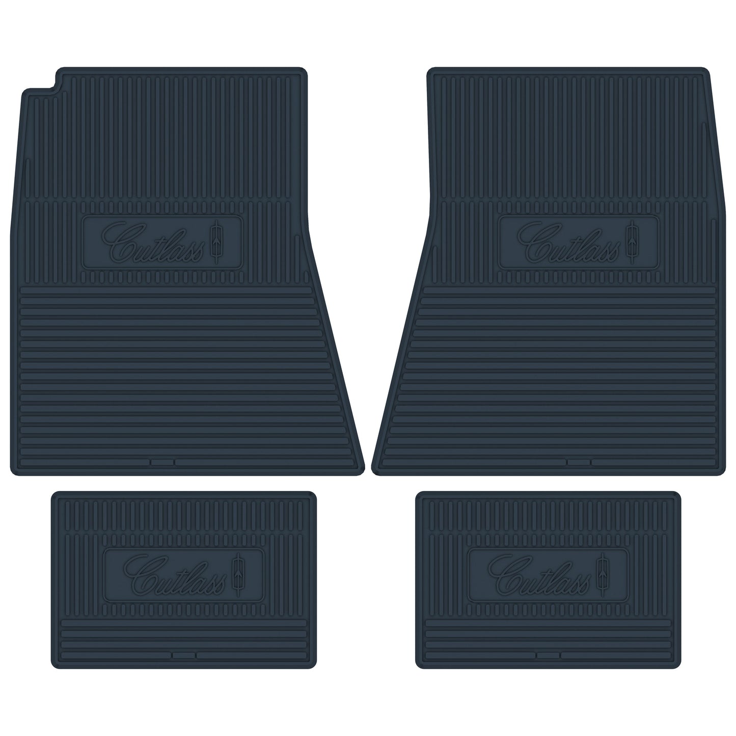 71-72 OLDSMOBILE 'CUTLASS' FLOOR MATS - DARK BLUE