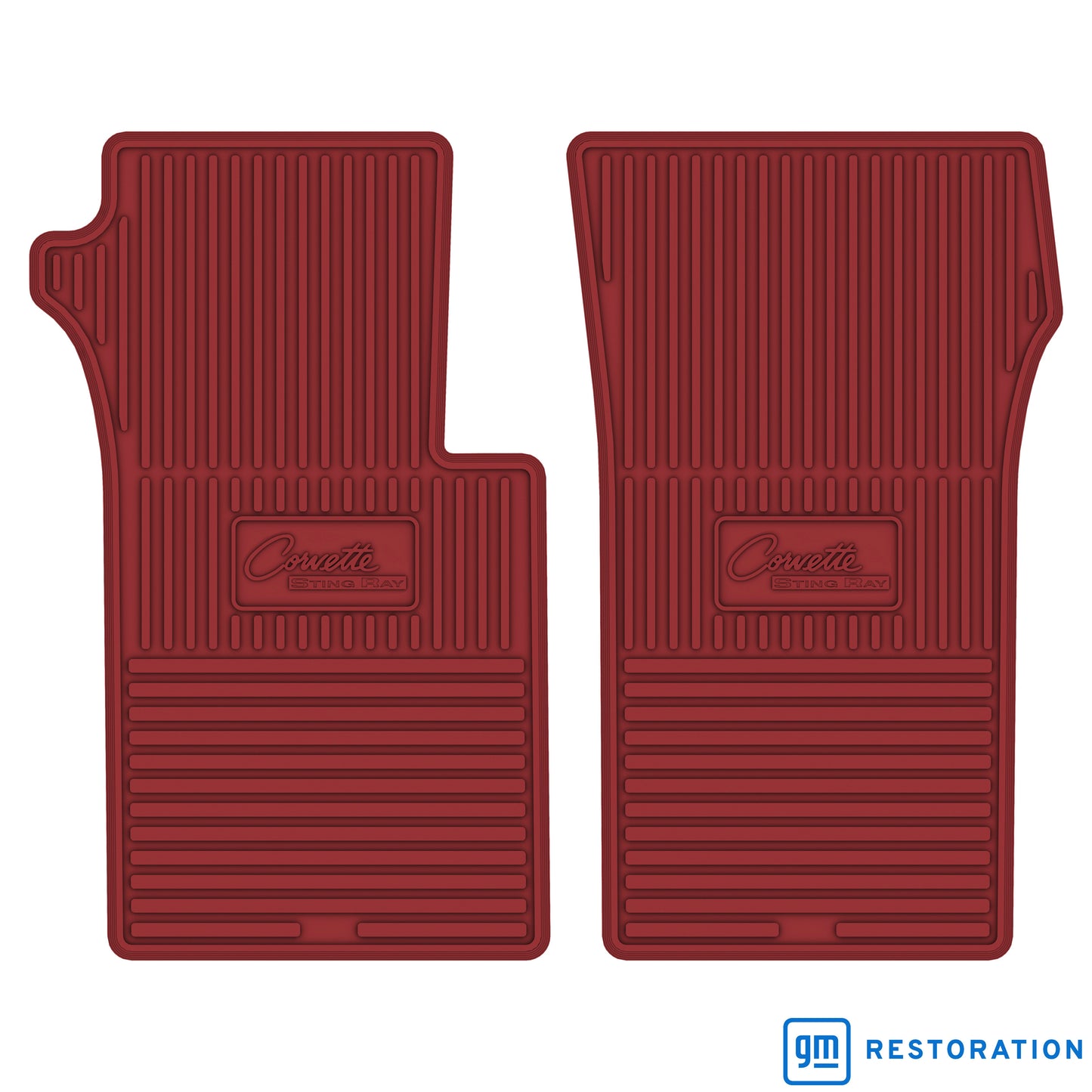 63-64 CHEVROLET 'CORVETTE STING RAY' FLOOR MATS - RED