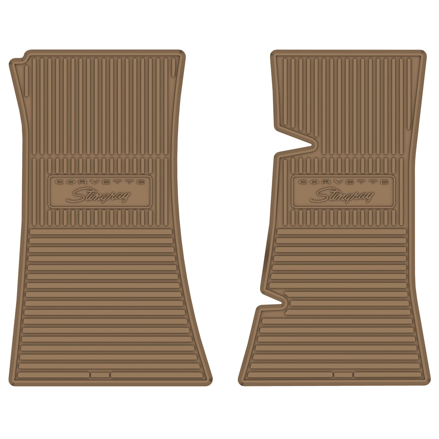 68-73 CHEVROLET 'CORVETTE STING RAY' FLOOR MATS - TAN