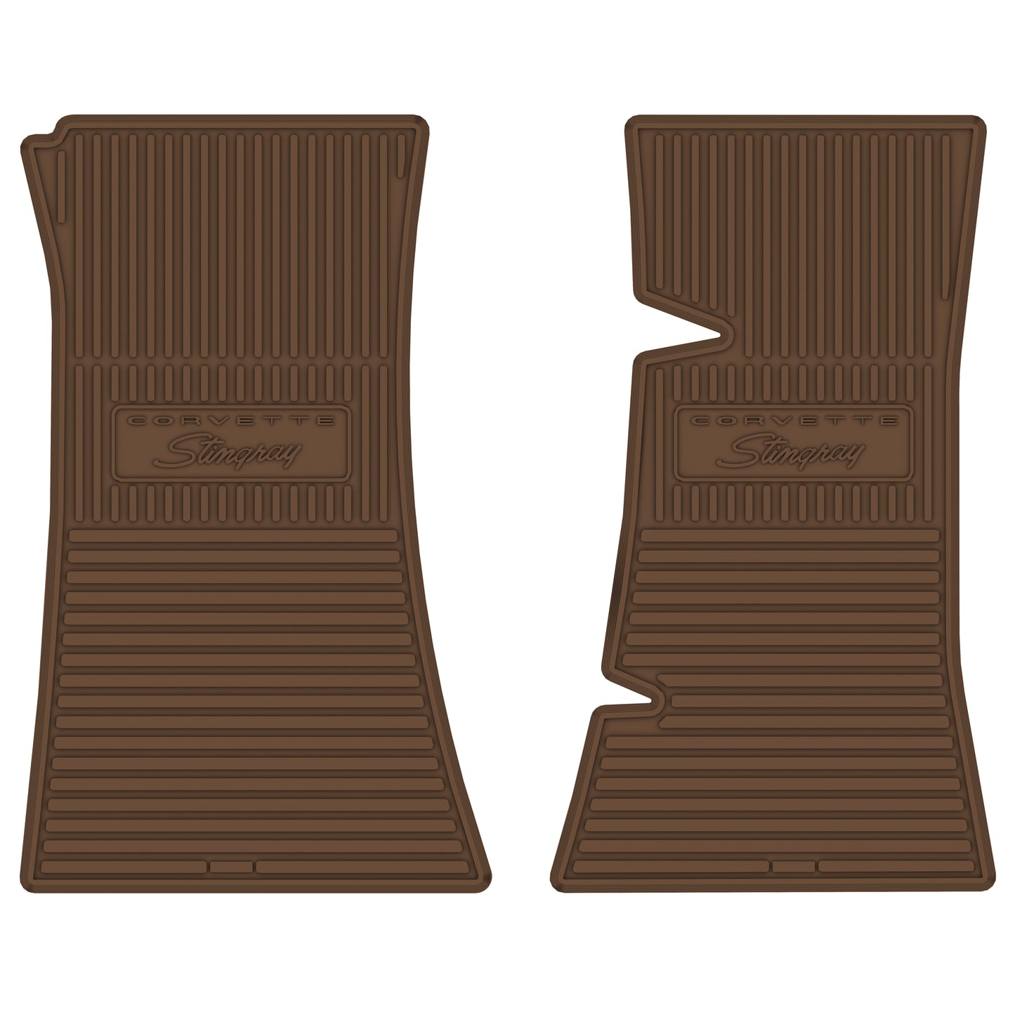 68-73 CHEVROLET 'CORVETTE STING RAY' FLOOR MATS - SADDLE