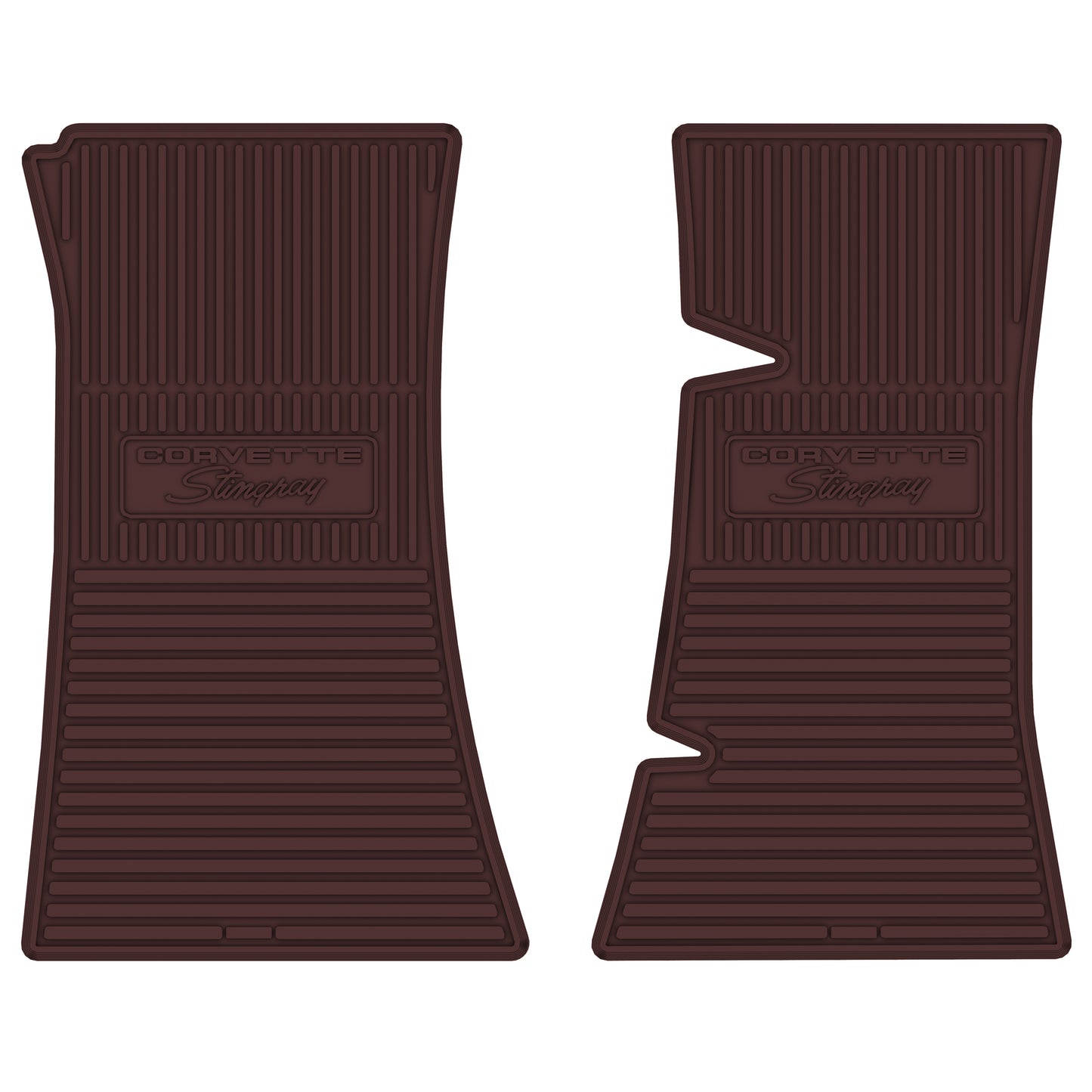 74-75 CHEVROLET 'CORVETTE STING RAY' FLOOR MATS - MAROON