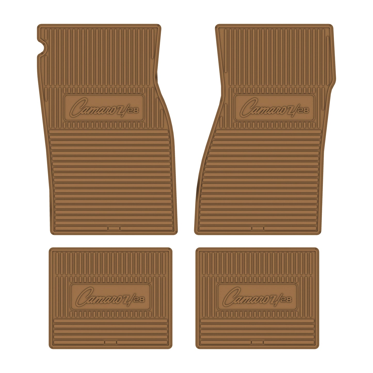 67-69 CHEVROLET 'CAMARO Z/28' FLOOR MATS - GOLD