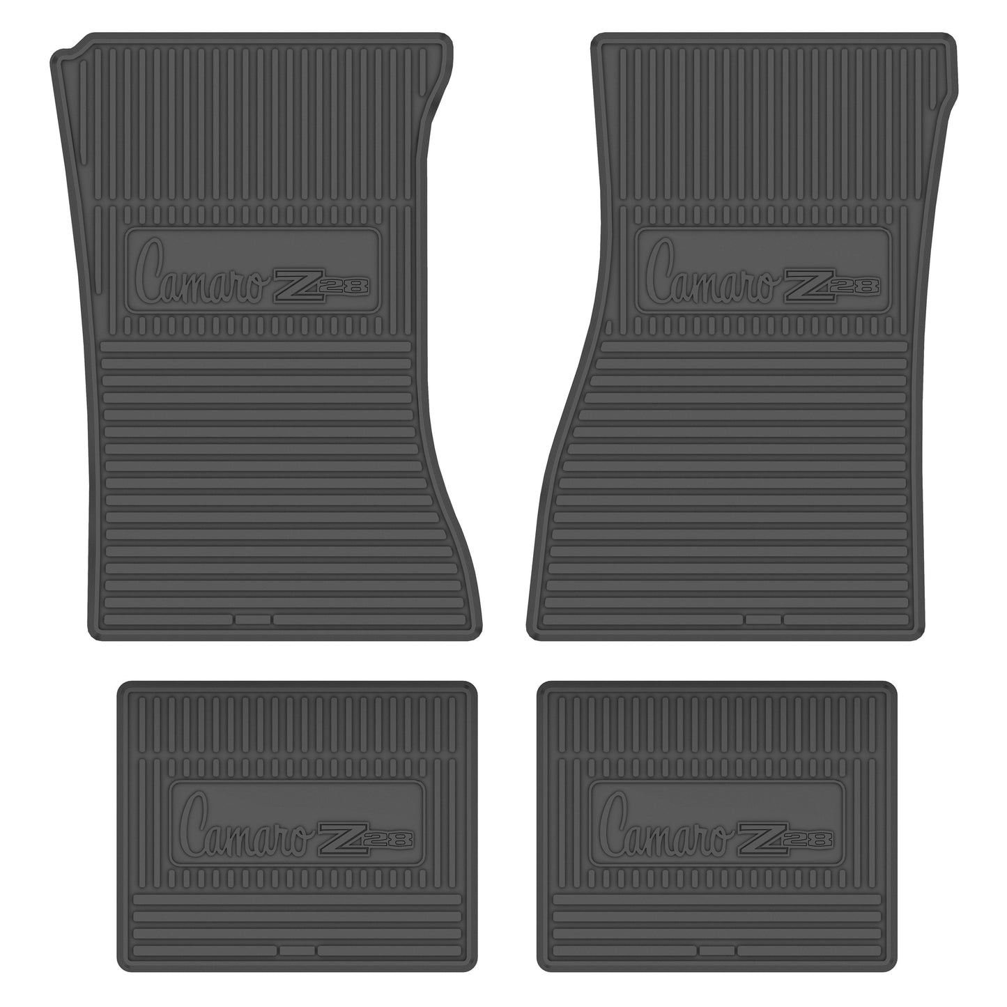 70-74 CHEVROLET 'CAMARO Z/28' FLOOR MATS - GRAY
