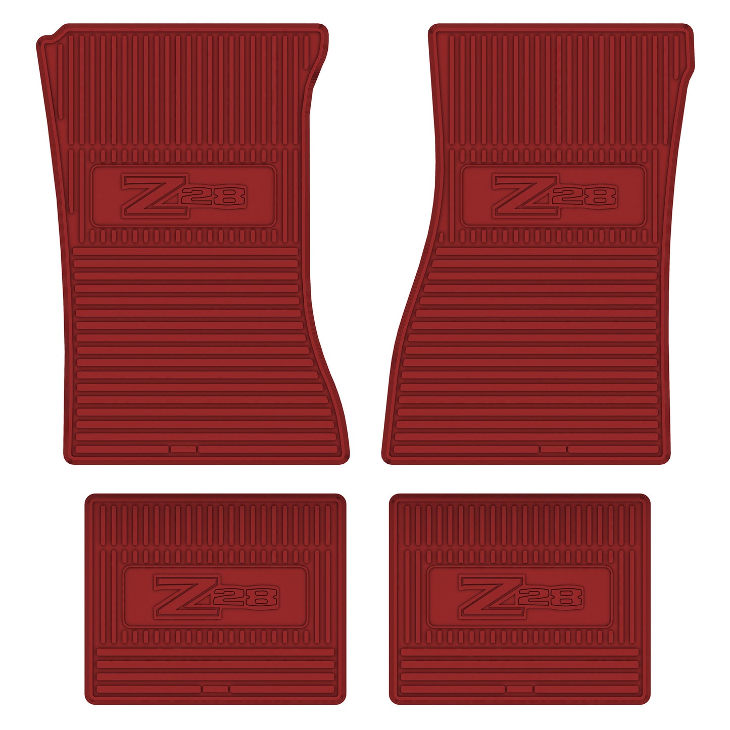 72-74 CHEVROLET CAMARO 'Z/28' FLOOR MATS - RED